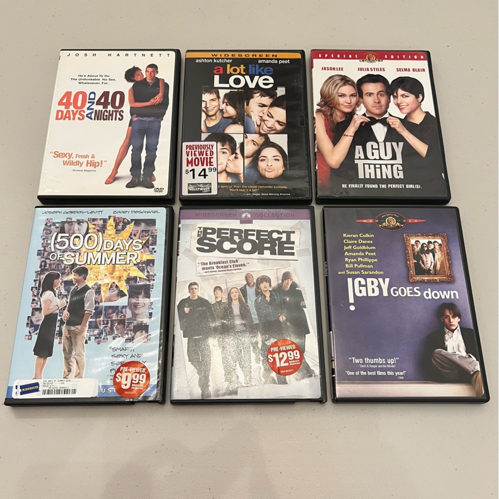 6 Comedy Rom Com Movies DVD Bundle